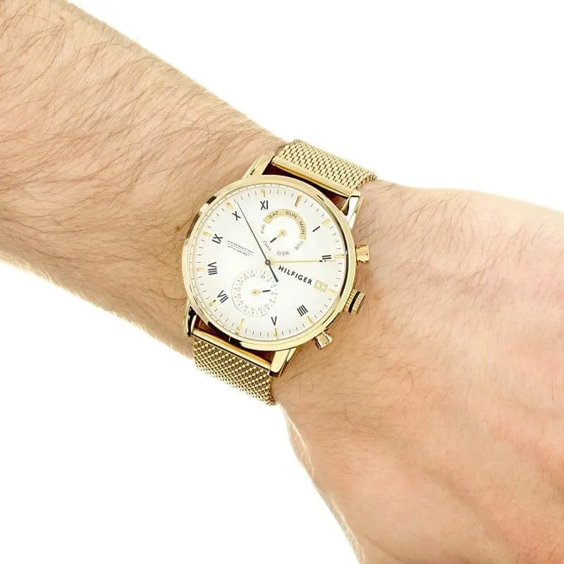 Tommy Hilfiger Roman Numerals Dial Gold Men's Watch 1710403