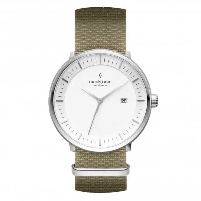 Unisex Philosopher Nylon Silver 36mm Watch PH36SINYAGXX