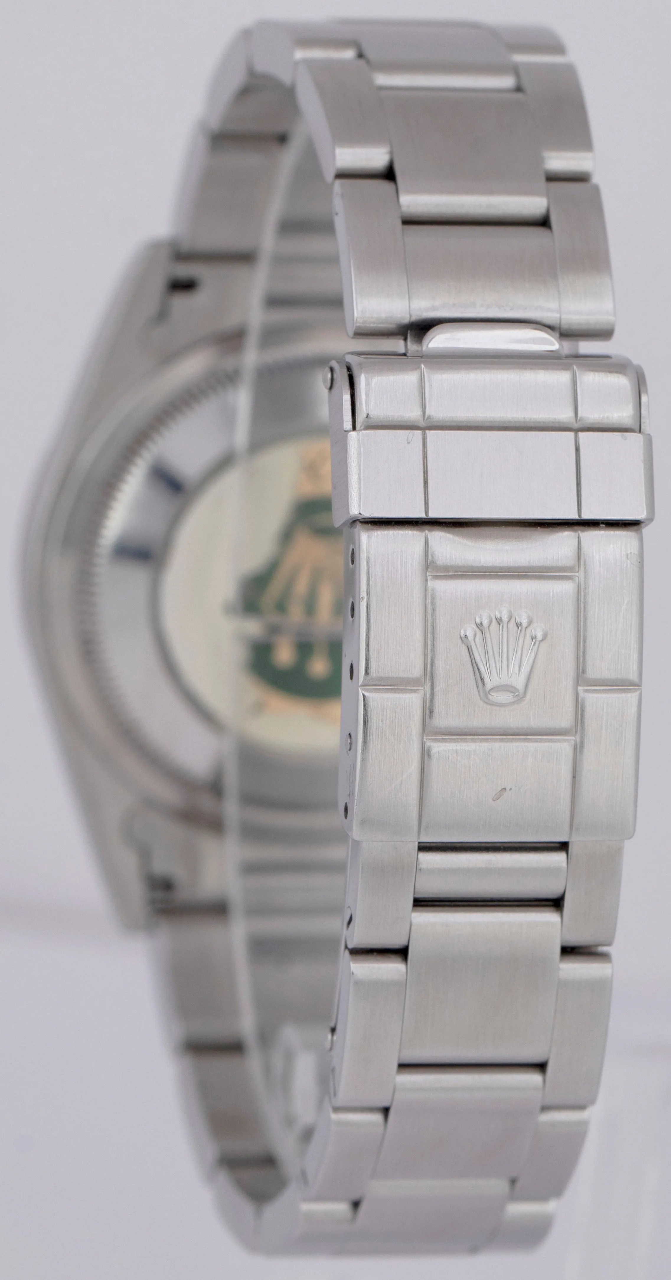UNPOLISHED Rolex Explorer I PAPERS Black 36mm 3-6-9 Steel Oyster Watch 14270 B P