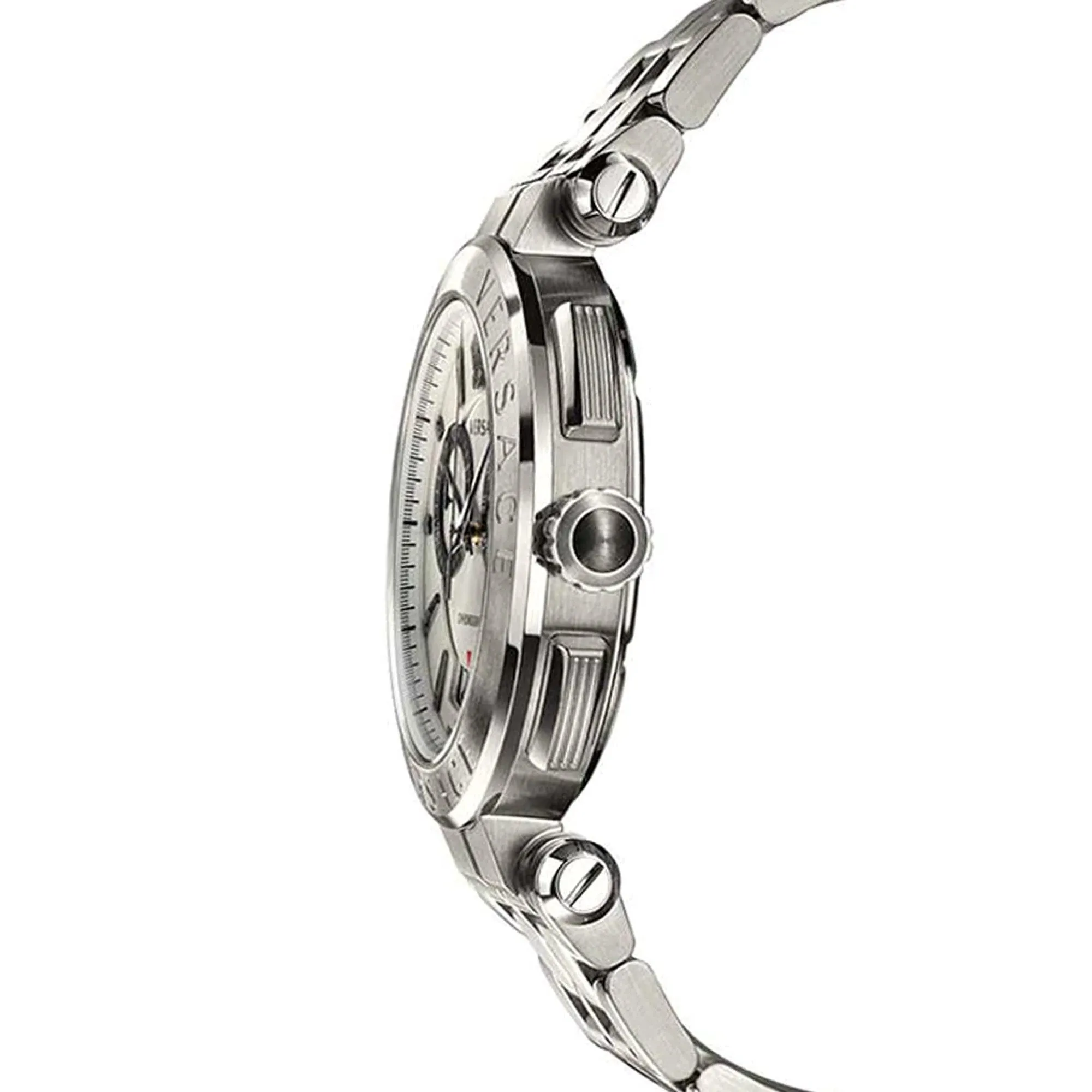 Versace V-Racer Chronograph Silver Men's Watch VBR040017