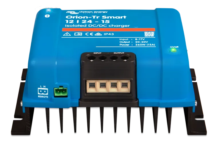 VICTRON ORION-TR SMART 12/24-15A (360W) ISOLATED DC-DC CHARGER
