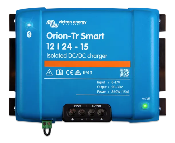 VICTRON ORION-TR SMART 12/24-15A (360W) ISOLATED DC-DC CHARGER