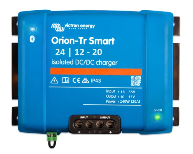 VICTRON ORION-TR SMART 24/12-20A (240W) ISOLATED DC-DC CHARGER