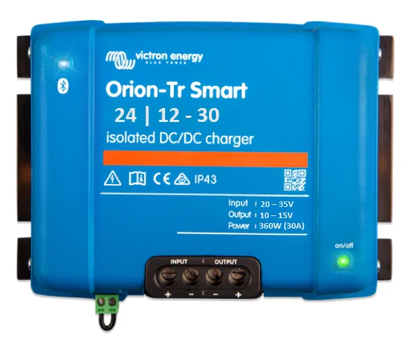 VICTRON ORION-TR SMART 24/12-30A (360W) ISOLATED DC-DC CHARGER