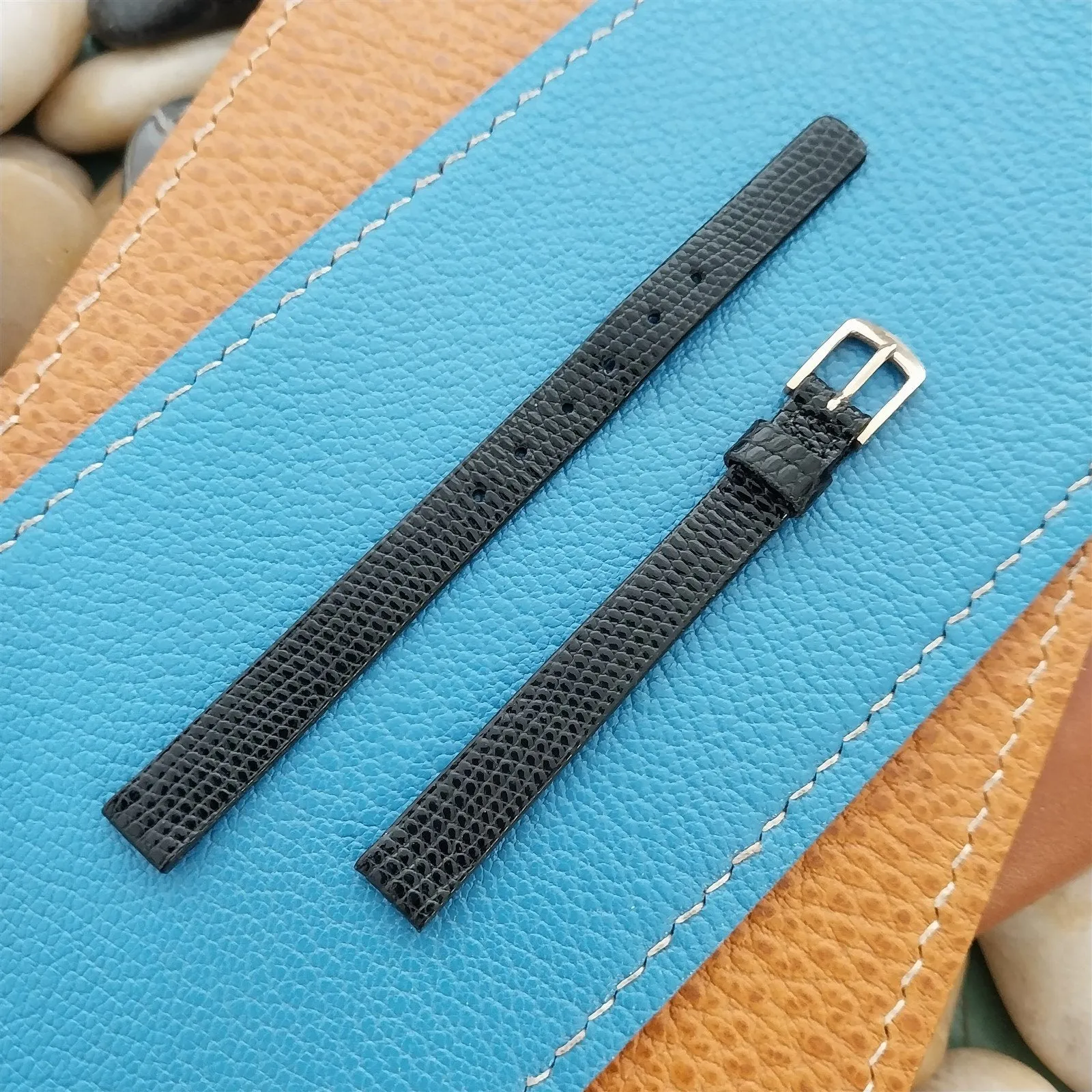 Vintage 8mm Seiko Lizard Classic nos Unused Watch Band & Gold RGP Logo Buckle