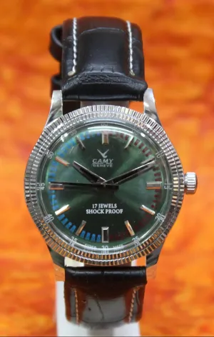Vintage Wristwatch Camy Geneva 17 Jewels FHF ST96 Mechanical Hand Winding Swiss Made