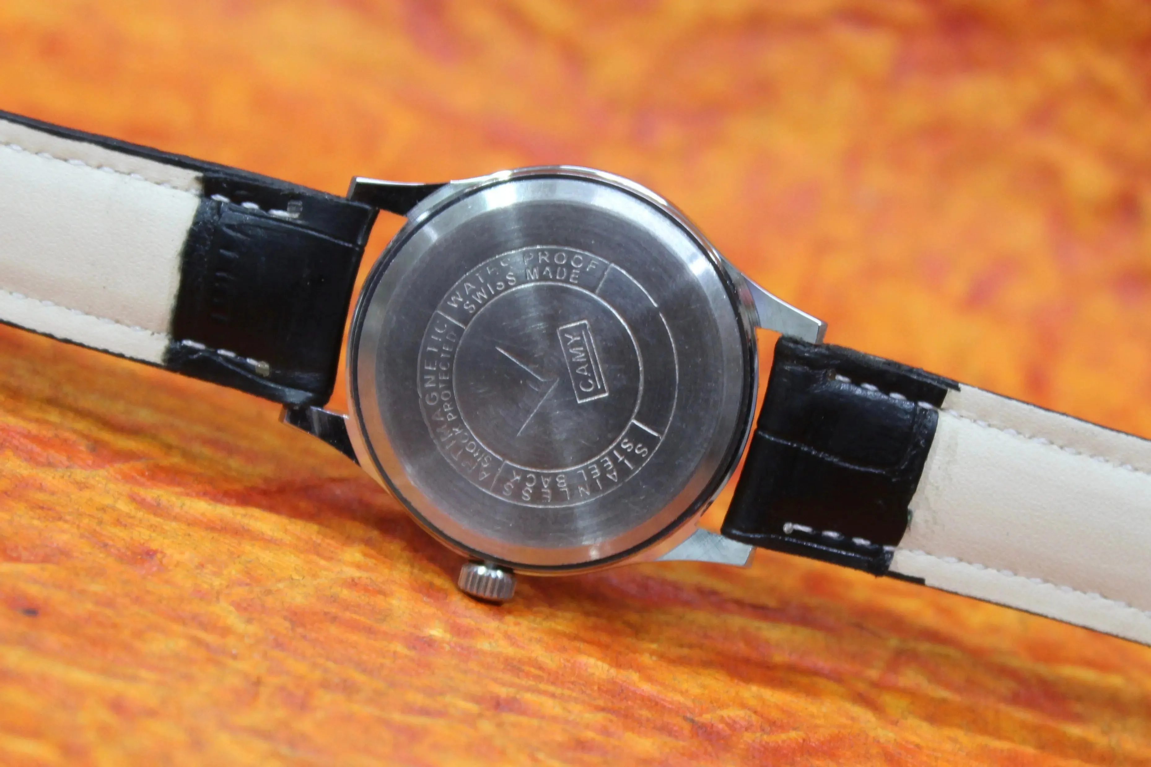 Vintage Wristwatch Camy Geneva 17 Jewels FHF ST96 Mechanical Hand Winding Swiss Made