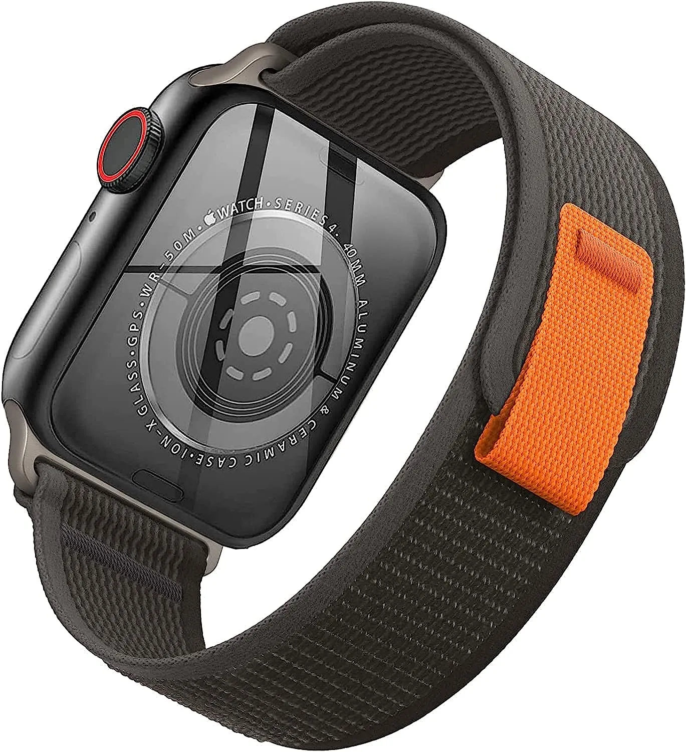 Xtreme Xccessories Trail Nylon Velcro Loop Watch Straps Compatible With Apple iWatch Replacement Bands For Men Women, Strap Size 38mm 40mm 41mm