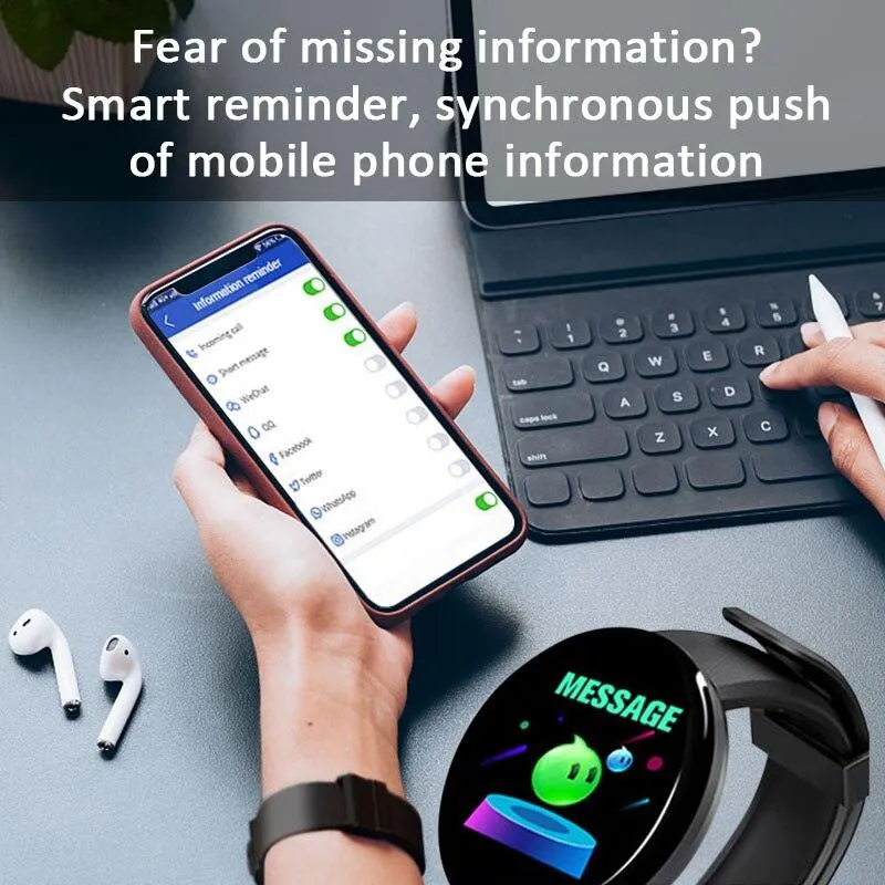 YP D18 Multiple Sports Modes Smart Watches