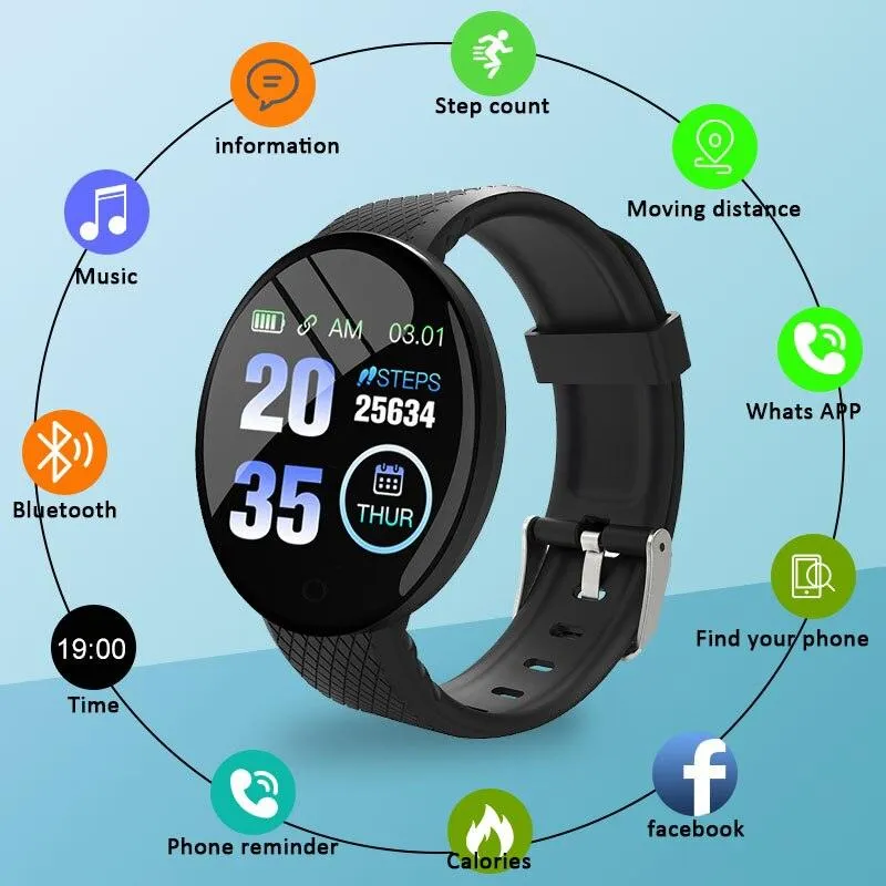 YP D18 Multiple Sports Modes Smart Watches